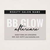 アイボリーBBグローフェイシャル気にアフター命令カード (正面)