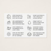 アイボリーBBグロー顔気に指示カード (裏面)