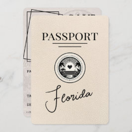アイボリーFlorida Passport日付の保存 セーブザデート
