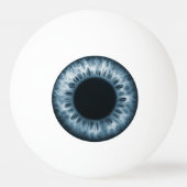 アイボールブルーアイリスおもしろいクいたずらジョークノベルティ 卓球ボール (正面)