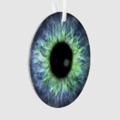 アイボールブルーグリーンギフトかわいらし オーナメント (正面)