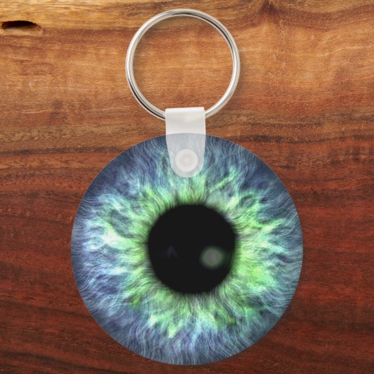 アイボールブルーグリーンギフトかわいらし キーホルダー (正面)