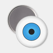 アイボール熱狂するハロウィーン冷蔵庫用マグネットブルー マグネット (正面/裏面)