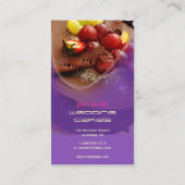 アイポッピングチョコレートケーキ、パン屋の名刺 名刺 (裏面)