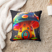 アイマッシュルームハウス クッション (ブランケット)