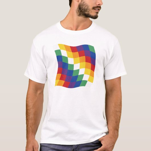 アイマラ旗シャツ Tシャツ (正面)