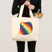 アイマラ旗トートバッグ ラージトートバッグ (正面(商品))