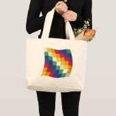 アイマラ旗トートバッグ ラージトートバッグ (正面(商品))