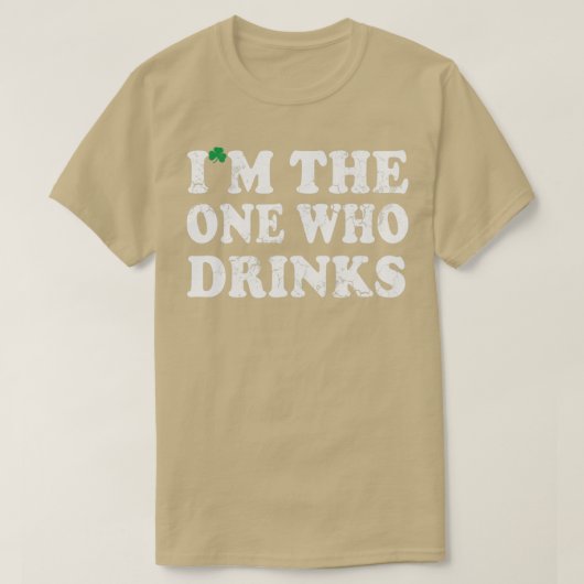 アイムはSt patricks day・アイリッシュ・ユーモアを飲む Tシャツ (デザイン正面)