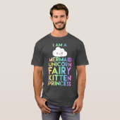 アイムアマーメイドユニコーンフェアリーキッテンプリンセス Tシャツ (正面フル)