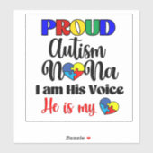 アイムア自閉症誇りを持ったナナカーデカールシール シール (シート)