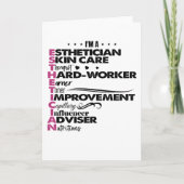 アイムエステティシャン卒業サロンエステティ カード (正面)