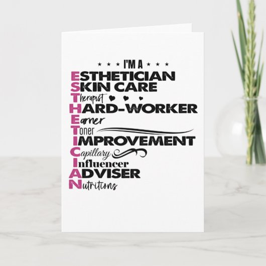 アイムエステティシャン卒業サロンエステティ カード (正面)