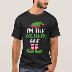 アイムザアーチェリー小妖精や小人マッチングファミリークリスマス Tシャツ