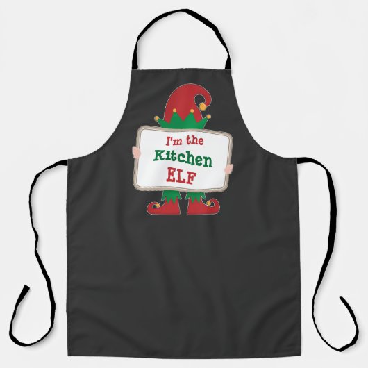 アイムザキッチン小妖精や小人 |クリスパーソナライズされたマス小妖精や小人  エプロン (正面)