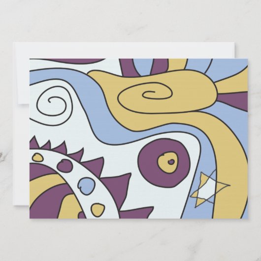 アイムジャストクールバーバルミツワー招待状招待状 招待状 (裏面)