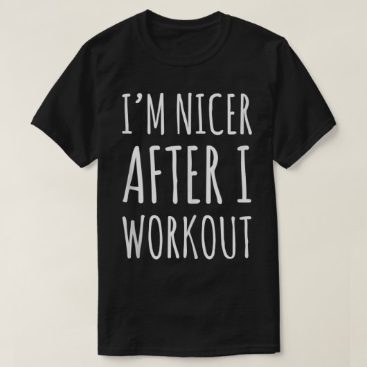 アイムニカーアフターIトレーニングおもしろいギフト Tシャツ (デザイン正面)