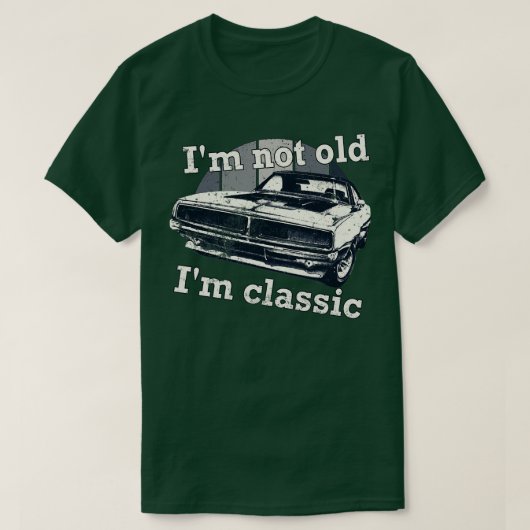 アイムノオールドImクラシック車 Tシャツ (デザイン正面)