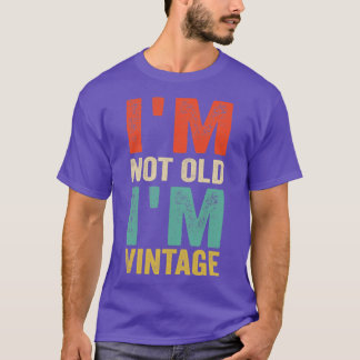アイムノオールドIMヴィンテージおもしろい引用文 Tシャツ