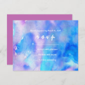 アイムブルーウォーターカラーバルミツワー招待状 招待状 (正面/裏面)