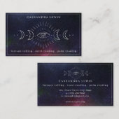 アイムーンフェイズシンプルスピリチュアルヒーラー 名刺 (正面/裏面)