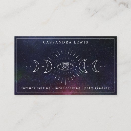 アイムーンフェイズシンプルスピリチュアルヒーラー 名刺 (正面)