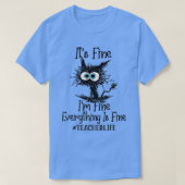 アイム素晴らしは素晴らしすべて素晴らし先生ライフF Tシャツ (デザイン正面)