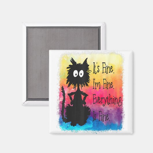 アイム素晴らし素晴らしは全て黒おもしろいCaだ マグネット (正面/裏面)