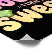 アイム酸っぱいアイム甘おもしろいいキャンディパッチ甘い子供 ポスター (角)