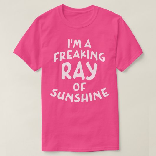 アイムA Freking Ray Of Sunshineホワイト文字 Tシャツ (デザイン正面)
