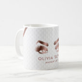 アイメイクアップアーティストまつ毛まつげ眉 コーヒーマグカップ (正面左)