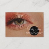 アイメイクアップアーティストMUA写真素晴らし 名刺 (正面)