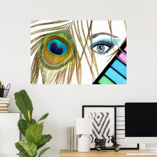 アイメイク美しいポスター ポスター (ホームオフィス)