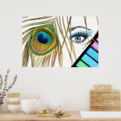 アイメイク美しいポスター ポスター (キッチン)