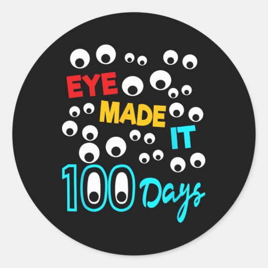 アイメイド100日100日の学生T ラウンドシール (正面)