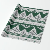 アイメキャッチング ビジー グリーン アンド ホワイト ラッピングペーパー (アンロールド)