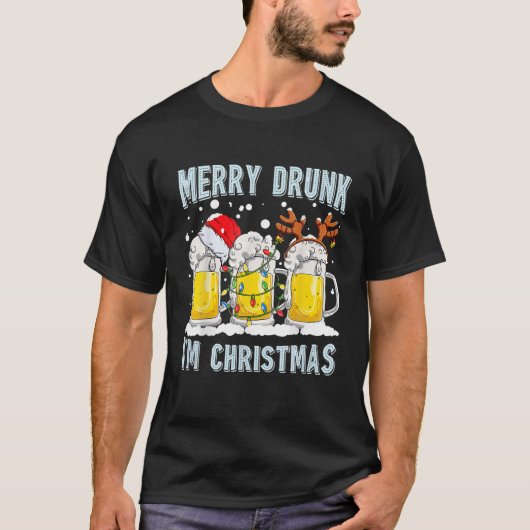 アイメリー飲マクリスマスメリークリスマス Tシャツ (正面)