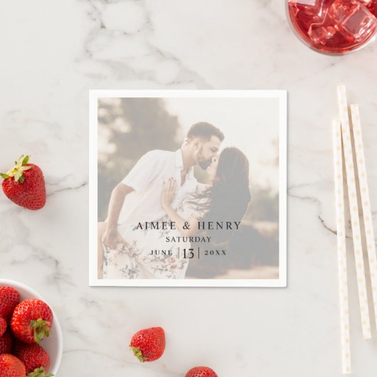 アイメ素朴モダン結婚ーズ スタンダードカクテルナプキン (インサイチュ)