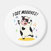 アイモ得ーヴおもしろい踊りカウプン マグネット (正面)