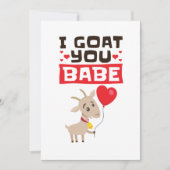 アイヤギユーベビーバレンタインデー動物愛好家 シーズンカード (正面)