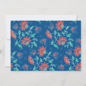 アイヤナフローラろうけつ染めウエディングレセプション招待状 招待状 (裏面)