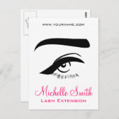 アイライナーラッシュエクステンションブランディング ポストカード (正面/裏面)
