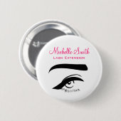 アイライナーラッシュエクステンションブランディング 缶バッジ (正面&裏面)