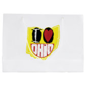 アイラオハイオハイオニコニリングハッピー顔 ラージペーパーバッグ (裏面)