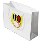 アイラオハイオハイオニコニリングハッピー顔 ラージペーパーバッグ (裏面アングル)