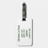 アイラカスタムンドの荷札 ラゲッジタグ (裏面縦)