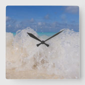 アイラカリブのンドウェーブラブ1 スクエア壁時計 (正面)