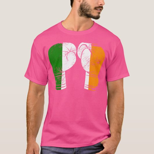 アイラクールンド国旗ボクシンググローブボクサー Tシャツ (正面)