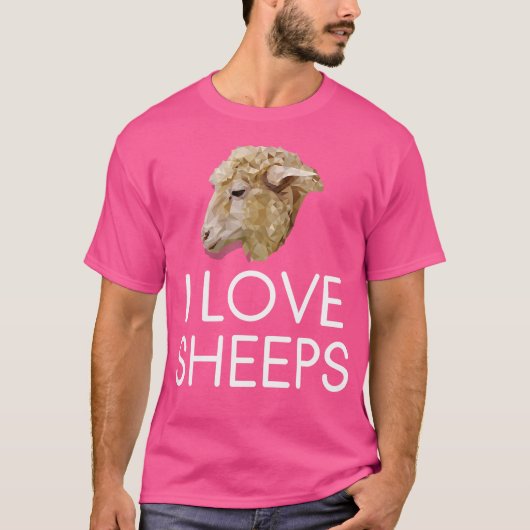 アイラシープシープシープシープ恋人動物愛好家 Tシャツ (正面)