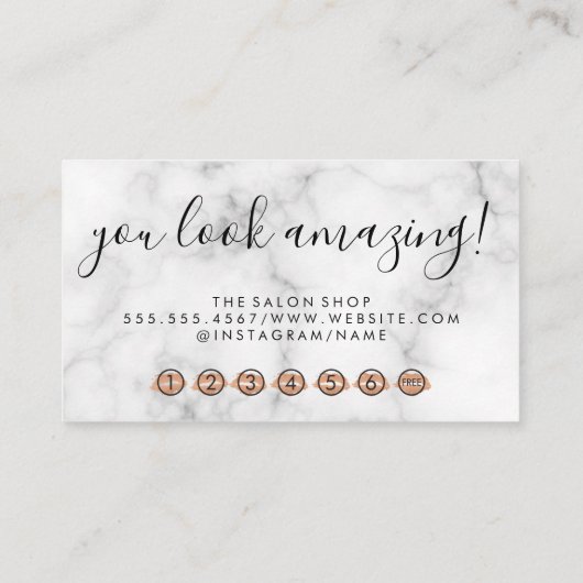 アイラッシュのロゴとブラシのロイヤリティカード ロイヤリティカード (裏面)